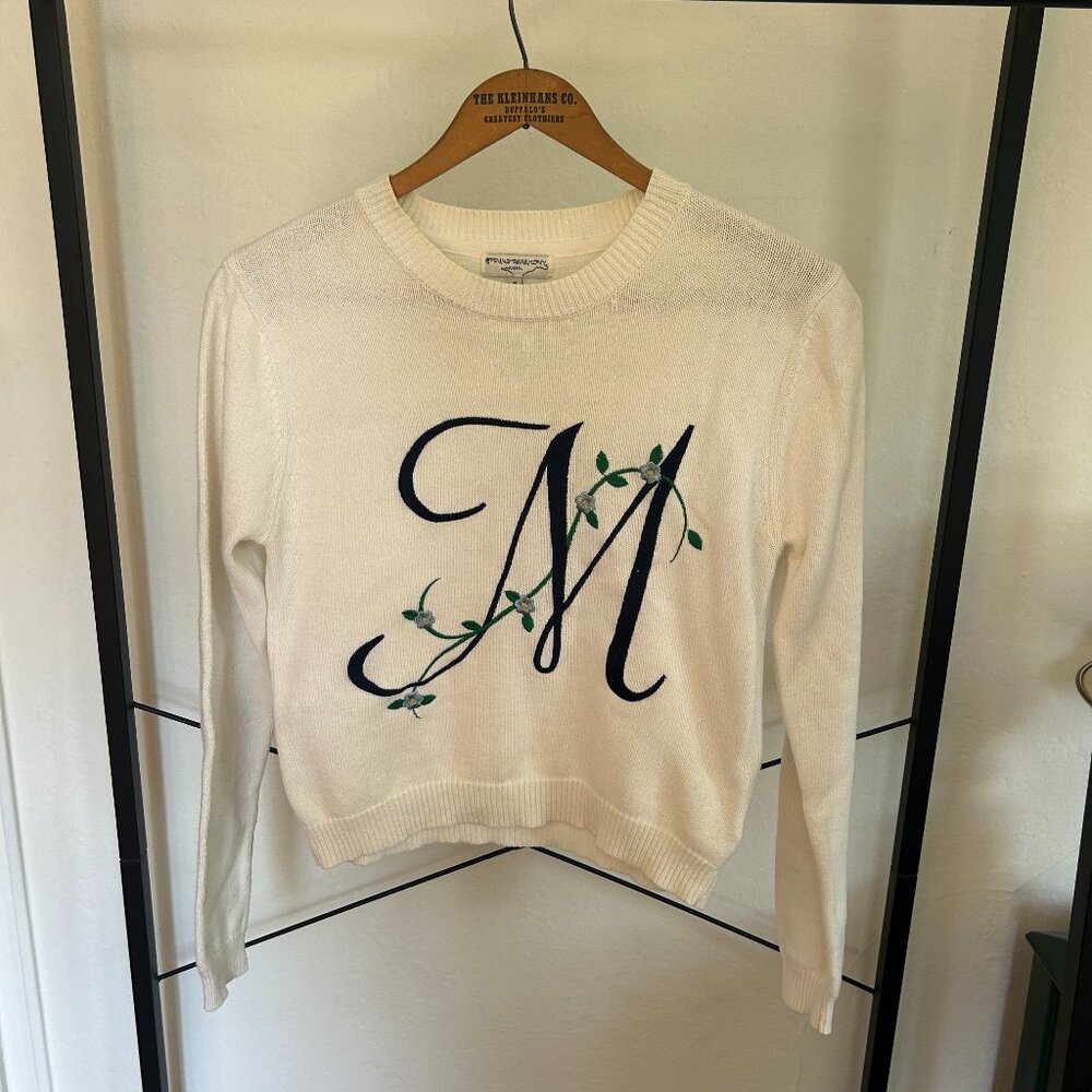 Vintage Opening Ceremony "M" Initial Sweater